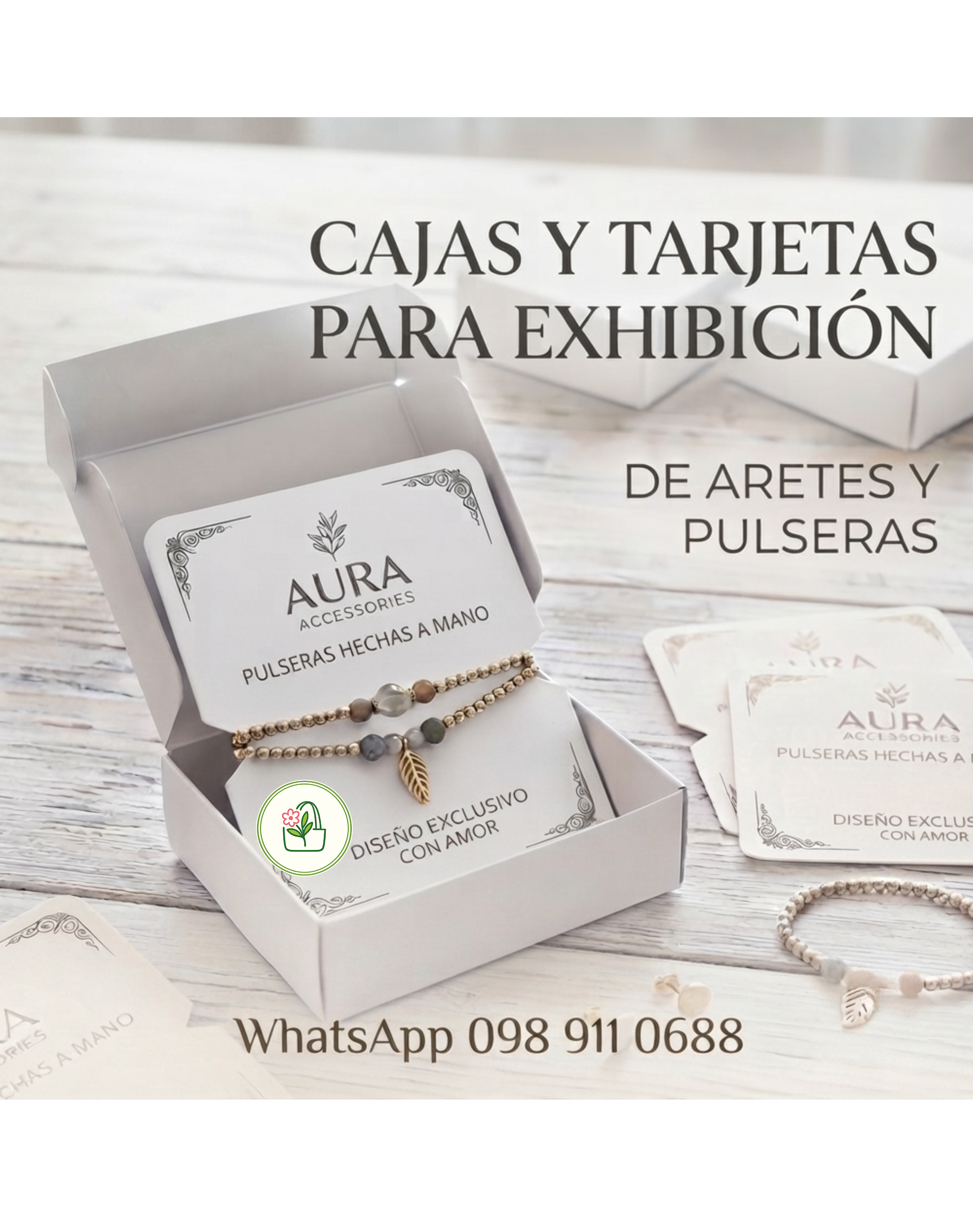 Cajas y Tarjetas para exhibicion